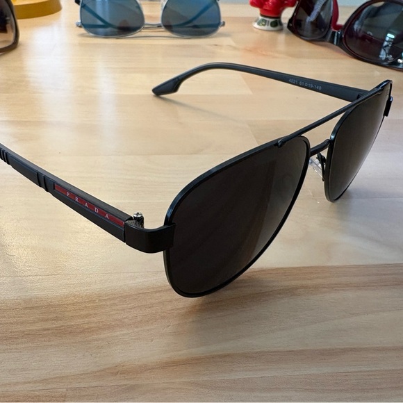 Prada Linea Rossa aviator sunglasses.  New - Picture 2 of 5